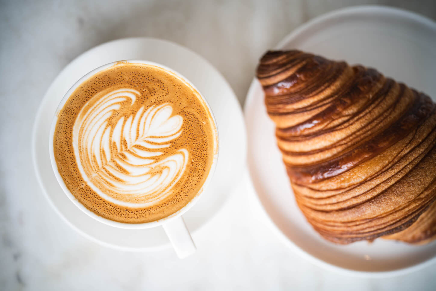 Croissant and Cappuccino at Artelice